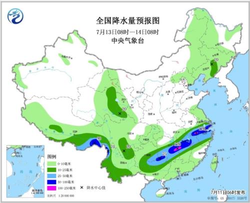 最新降雨图揭示的雨水分布及其影响分析